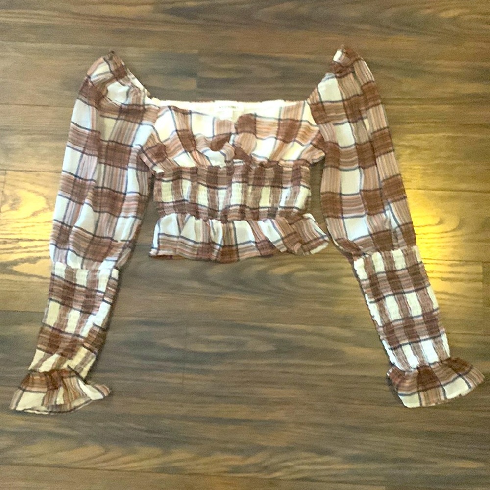 Wild Honey plaid top